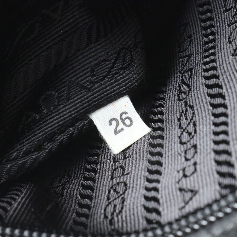 Prada Tessuto Nylon Triangle Logo Leather Shoulder Bag Crossbody Messenger Men