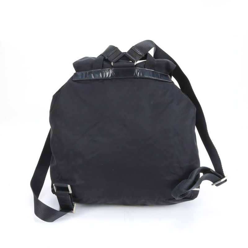 Prada Tessuto Nylon Triangle Logo Leather X Nylon Backpack Sac Backpack Bag