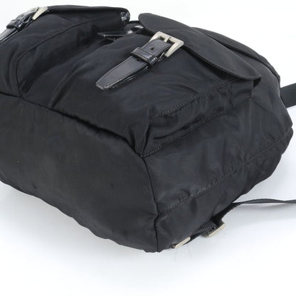 Prada Tessuto Nylon Triangle Logo Leather X Nylon Backpack Sac Backpack Bag