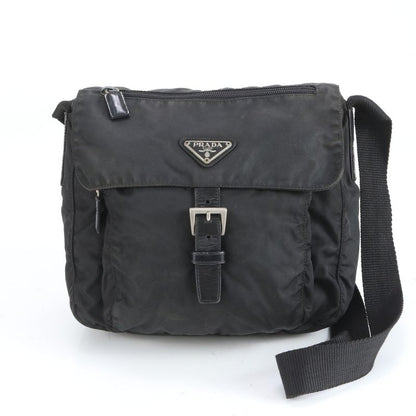 Prada Tessuto Nylon Leather Shoulder Bag Crossbody Messenger Business Commuter