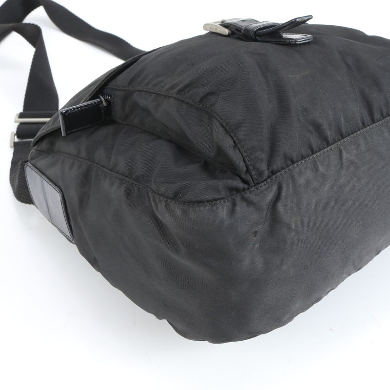 Prada Tessuto Nylon Leather Shoulder Bag Crossbody Messenger Business Commuter