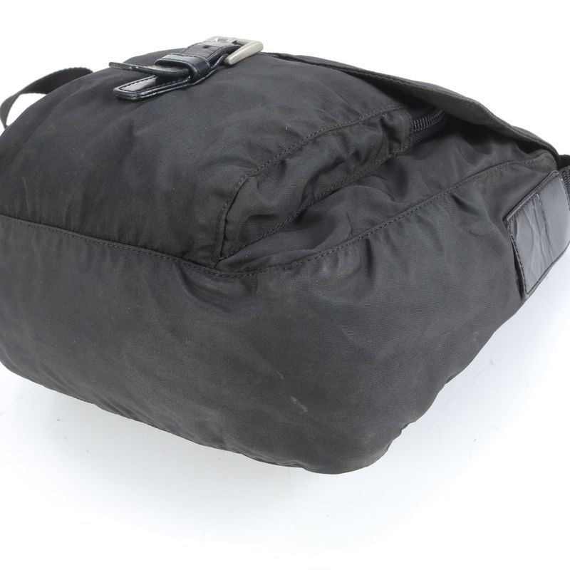 Prada Tessuto Nylon Leather Shoulder Bag Crossbody Messenger Business Commuter