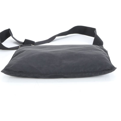 Prada Tessuto Nylon Triangle Logo Leather Shoulder Bag Crossbody Messenger