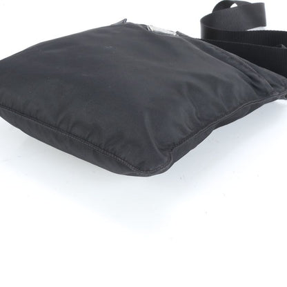 Prada Tessuto Nylon Triangle Logo Leather Shoulder Bag Crossbody Messenger