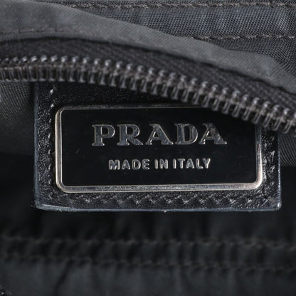 Prada Tessuto Nylon Triangle Logo Leather Shoulder Bag Crossbody Messenger