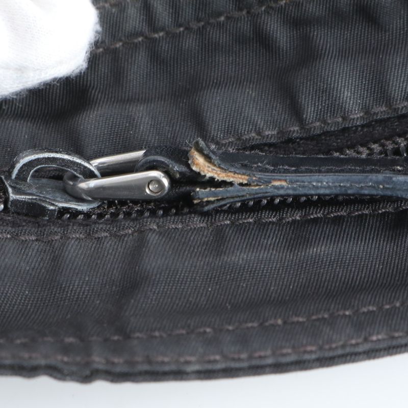 Prada Tessuto Nylon Triangle Logo Leather Shoulder Bag Crossbody Messenger