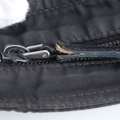 Prada Tessuto Nylon Triangle Logo Leather Shoulder Bag Crossbody Messenger