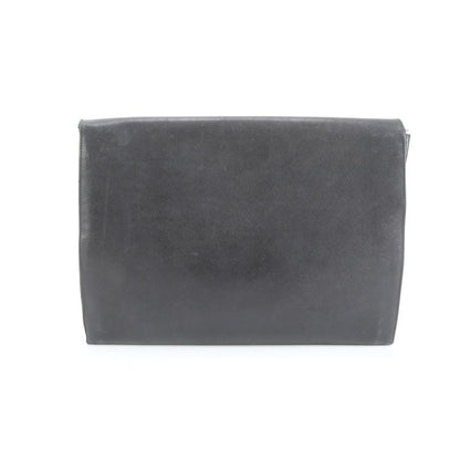 Prada Saffiano Leather Second Bag Clutch Pouch Commuter Business Genuine