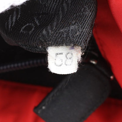 Prada Tessuto Nylon Triangle Logo Red Tote Bag Shoulder Hand Women EEM Cy18-3