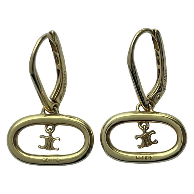 Celine Earrings Beautiful Triomphe Mobile Earrings Gold