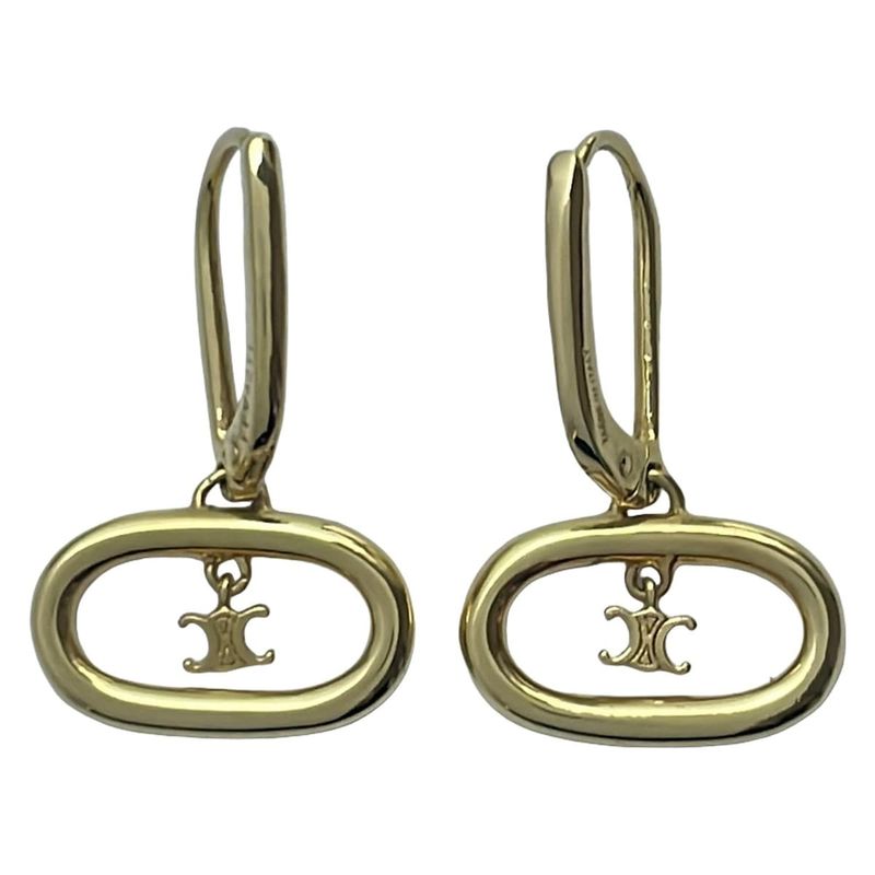 Celine Earrings Beautiful Triomphe Mobile Earrings Gold