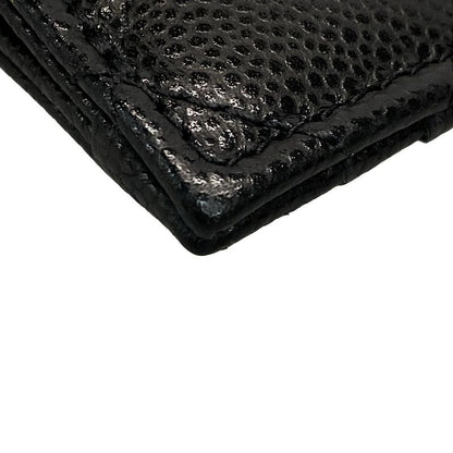 Chanel Coin Case Beautiful Matelasse Black With Silver Hardware / Card Case