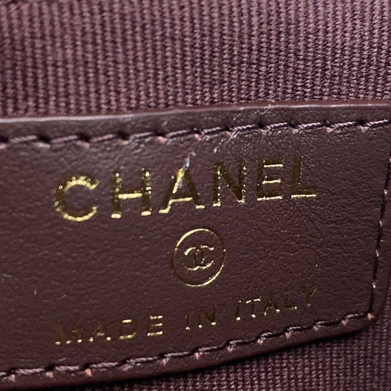 Chanel Coin Case Beautiful Matelasse Black With Silver Hardware / Card Case