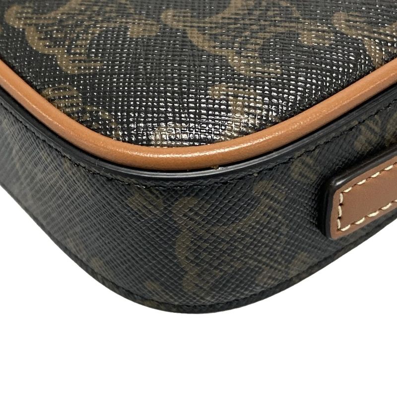 Celine Beautiful Cuir Triomphe Mini Camera Tan (black And Brown) And Multi