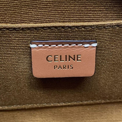 Celine Beautiful Cuir Triomphe Mini Camera Tan (black And Brown) And Multi