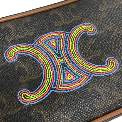 Celine Beautiful Cuir Triomphe Mini Camera Tan (black And Brown) And Multi