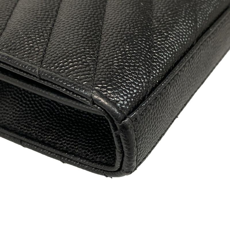 Saint Laurent Paris Wallet Monogram Saint Laurent 377828 Black Chain Shoulder