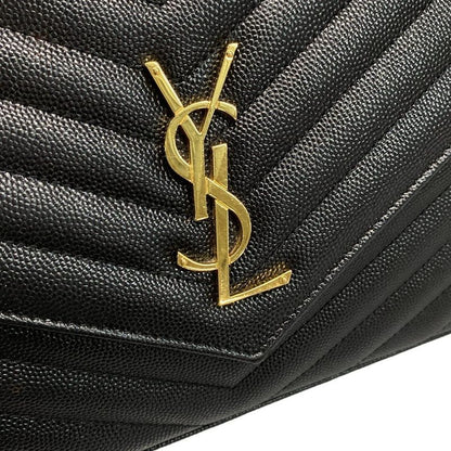 Saint Laurent Paris Wallet Monogram Saint Laurent 377828 Black Chain Shoulder