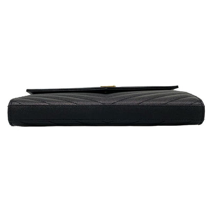 Saint Laurent Paris Wallet Monogram Saint Laurent 377828 Black Chain Shoulder