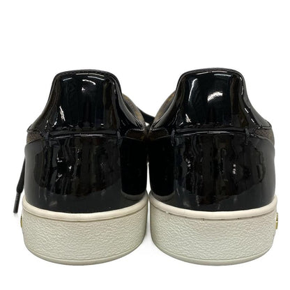 Louis Vuitton Sneakers 37 1/2 Women's Beauty Front Low Line Dark Brown X Light