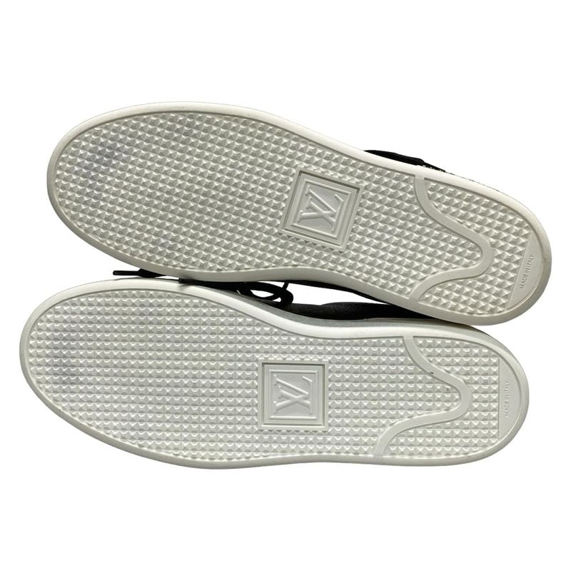 Louis Vuitton Sneakers 37 1/2 Women's Beauty Front Low Line Dark Brown X Light