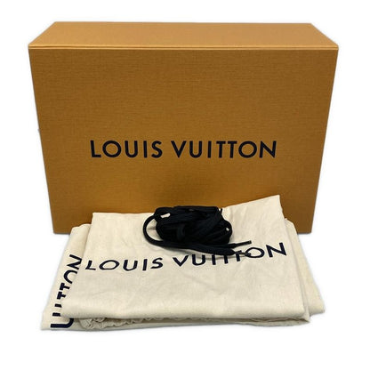 Louis Vuitton Sneakers 37 1/2 Women's Beauty Front Low Line Dark Brown X Light