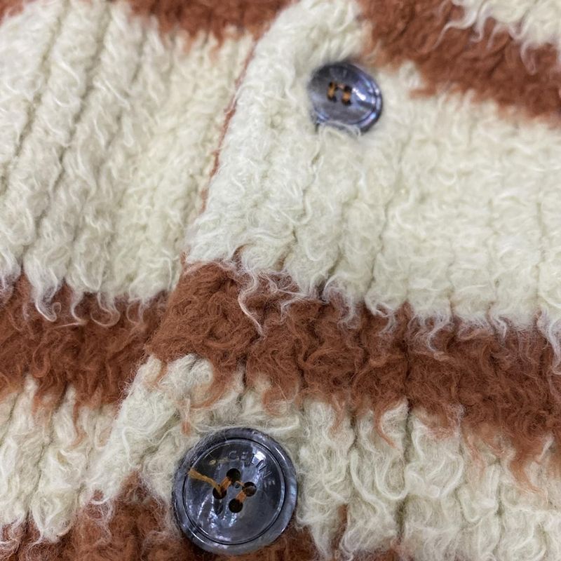 Celine Cardigan Size M Men's - 2a70o118o.27ru Brown And Ivory M/ed Cotton