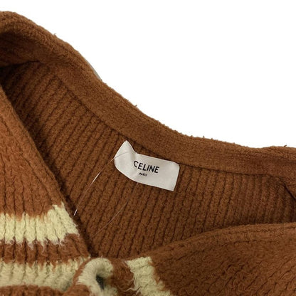 Celine Cardigan Size M Men's - 2a70o118o.27ru Brown And Ivory M/ed Cotton
