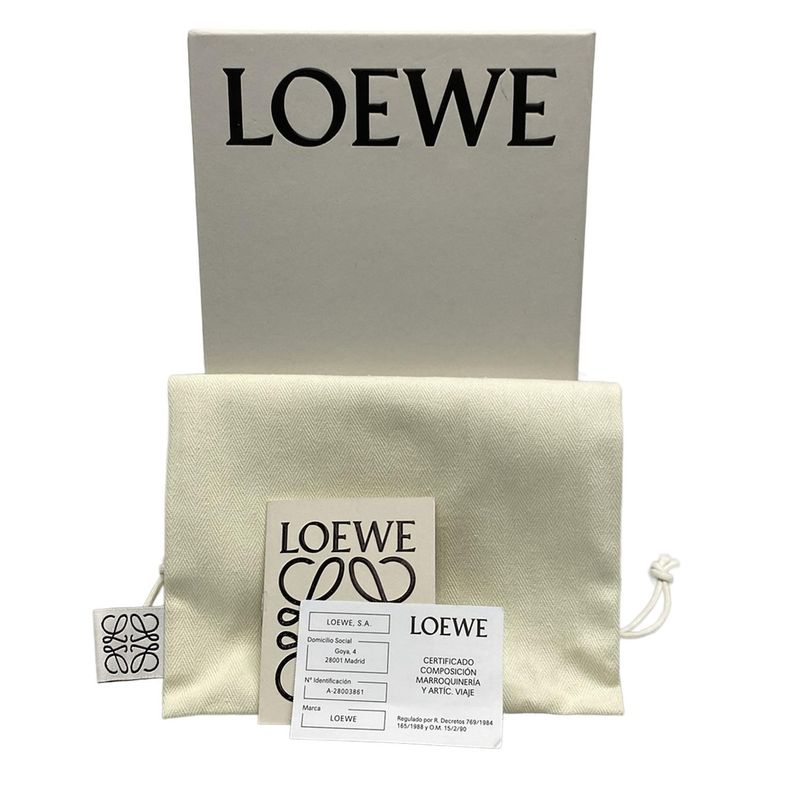 Loewe Long Wallet Beautiful Anagram/zip Wallet Pink And Gold Round Zipper/shape