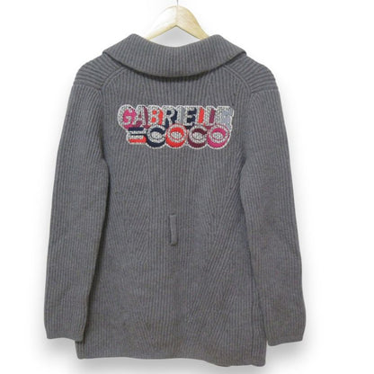 Good Chanel 100% Cashmere Coco Mark Button Back Logo Patch Belted Cardigan