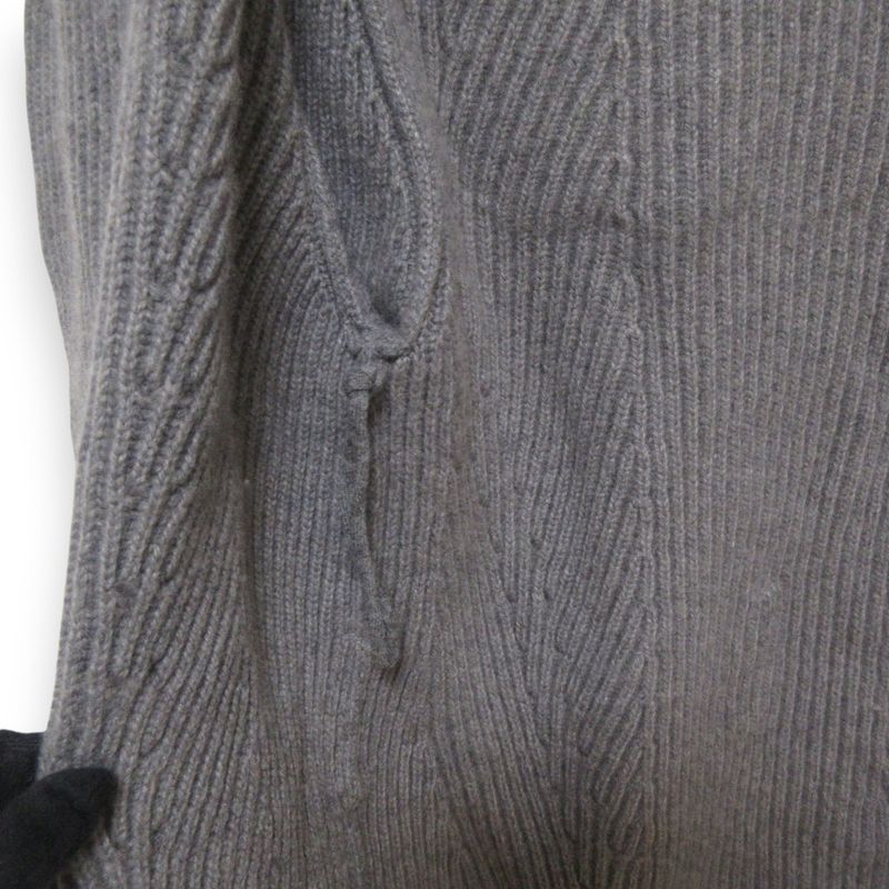 Good Chanel 100% Cashmere Coco Mark Button Back Logo Patch Belted Cardigan