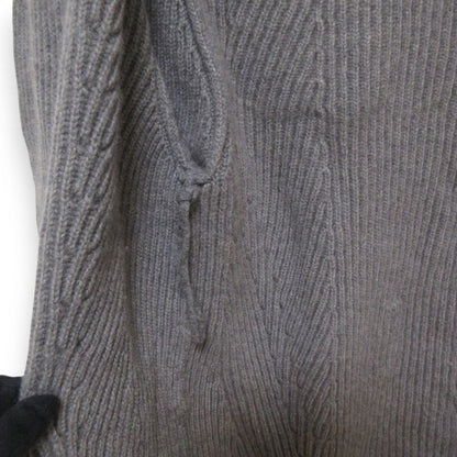 Good Chanel 100% Cashmere Coco Mark Button Back Logo Patch Belted Cardigan