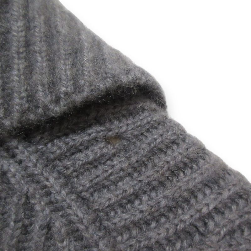 Good Chanel 100% Cashmere Coco Mark Button Back Logo Patch Belted Cardigan