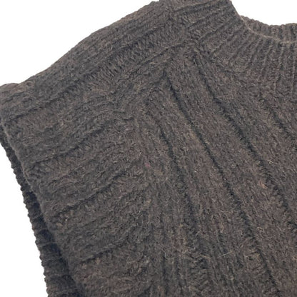 24AW Prada Triangle Logo Virgin Wool Cable Knit Switching Design Gilet Vest 38