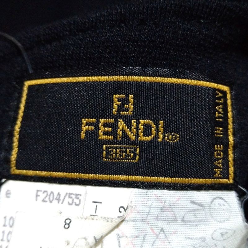 Fendi Dress Size 42 M Beautiful Women's - Black Sleeveless/knee Length