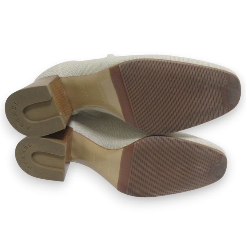 Hermes Volvere 60 Click Se Nue Motif Knit Short Boots 36.5 Approx 23.5cm