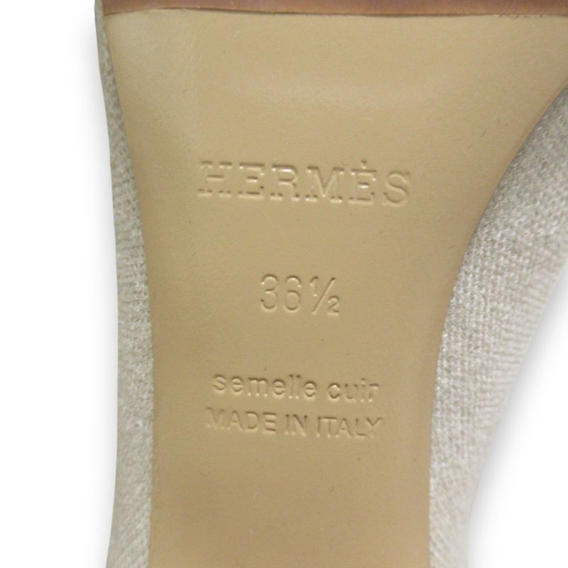 Hermes Volvere 60 Click Se Nue Motif Knit Short Boots 36.5 Approx 23.5cm