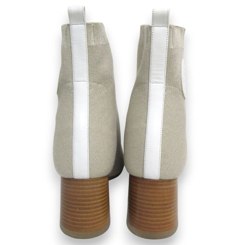 Hermes Volvere 60 Click Se Nue Motif Knit Short Boots 36.5 Approx 23.5cm