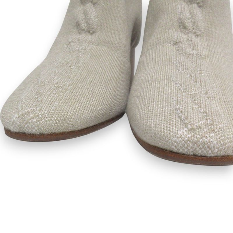 Hermes Volvere 60 Click Se Nue Motif Knit Short Boots 36.5 Approx 23.5cm