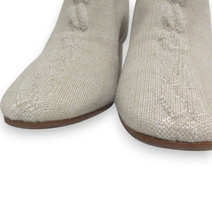 Hermes Volvere 60 Click Se Nue Motif Knit Short Boots 36.5 Approx 23.5cm