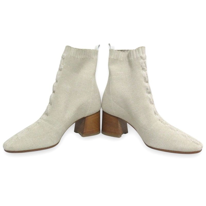 Hermes Volvere 60 Click Se Nue Motif Knit Short Boots 36.5 Approx 23.5cm