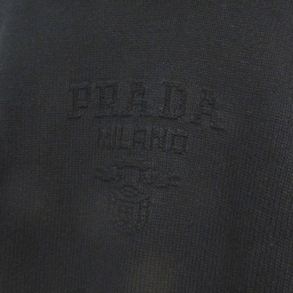23AW Prada Wool Cashmere 3D Logo Crew Neck Long Sleeve Pullover Knit Sweater