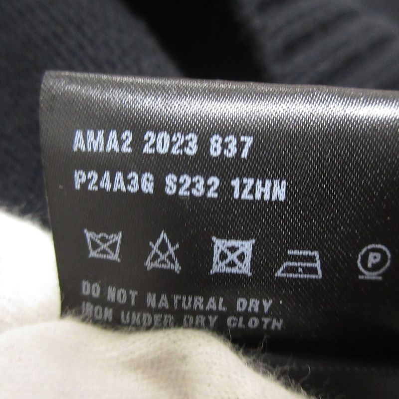 23AW Prada Wool Cashmere 3D Logo Crew Neck Long Sleeve Pullover Knit Sweater