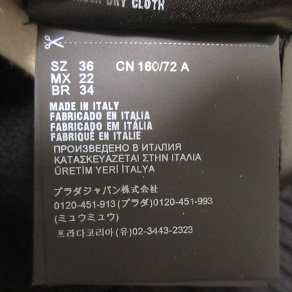 23AW Prada Wool Cashmere 3D Logo Crew Neck Long Sleeve Pullover Knit Sweater