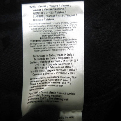 Fendi 2022 Zucca Pattern Jacquard Wool Long Sleeve Pullover Knit Sweater Size