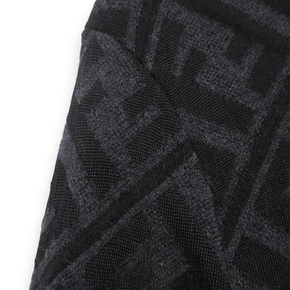 Fendi 2022 Zucca Pattern Jacquard Wool Long Sleeve Pullover Knit Sweater Size