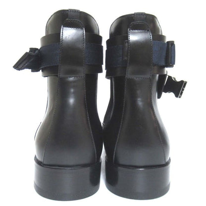 Unused Louis Vuitton LV Buckle Leather Side Gore Short Boots Size 6.5 Equivalent