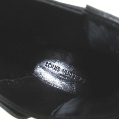 Unused Louis Vuitton LV Buckle Leather Side Gore Short Boots Size 6.5 Equivalent