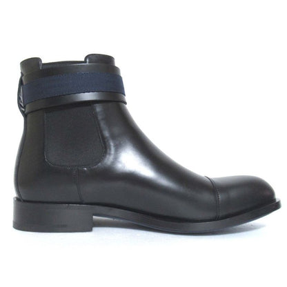 Unused Louis Vuitton LV Buckle Leather Side Gore Short Boots Size 6.5 Equivalent