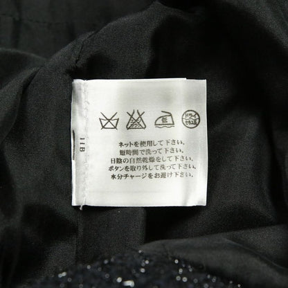 Chanel Shaggy Knit Tunic Dress P46951 34 Black Ladies Used